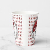 Langoesten Vis en zeevruchten Cajun THEMA Papieren Bekers (Rechts)