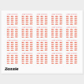 Langoesten Vrolijk kerstfeest Vierkante Sticker (Vel)