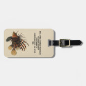  langoesten, zeedieren bagagelabel (Voorkant horizontaal)