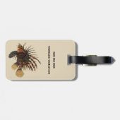  langoesten, zeedieren bagagelabel (Achterkant horizontaal)