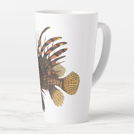  langoesten, zeedieren latte mok (Rechterhoek)