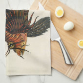  langoesten, zeedieren theedoek (Quarter Fold)