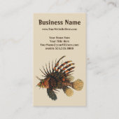 langoesten, zeedieren visitekaartje (Voorkant)