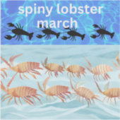 Langoestine mars sticker (Voorkant)