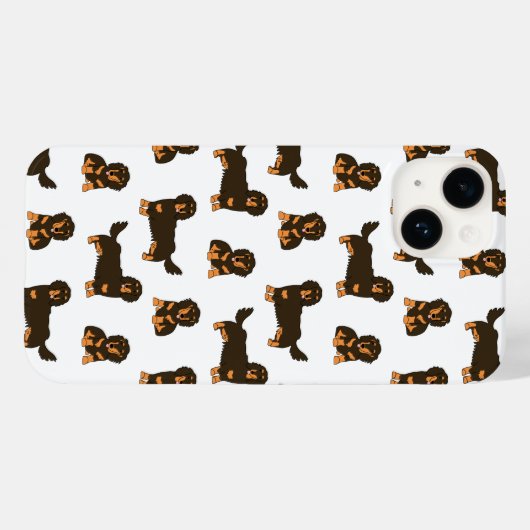 Langoharige Dachshund Case-Mate iPhone Case (Achterkant (horizontaal))