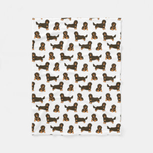 Langoharige Dachshund Fleece Deken