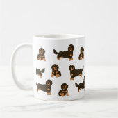 Langoharige Dachshund Koffiemok (Links)
