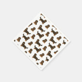 Langoharige Dachshund Servet (Hoek)