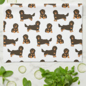 Langoharige Dachshund Theedoek (Gevouwen)