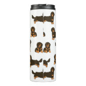 Langoharige Dachshund Thermosbeker (Achterkant)