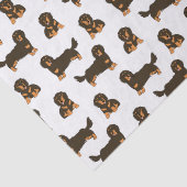 Langoharige Dachshund Tissuepapier (Detail)