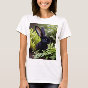Langoorige Zwarte Konijn Konijn, T-shirt