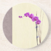 langpaarse orchidee zandsteen onderzetter (Voorkant)