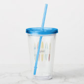 langplanken acryl drinkbeker (Achterkant)