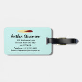 langplanken bagagelabel (Achterkant horizontaal)