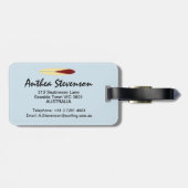  langplanken bagagelabel (Achterkant horizontaal)