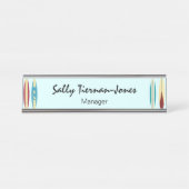  langplanken bureau naambordje (Voorkant)