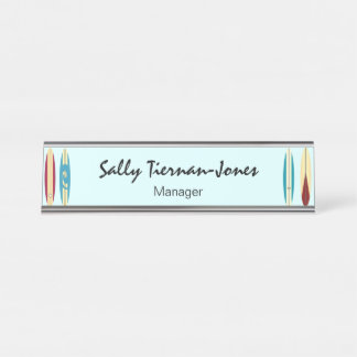  langplanken bureau naambordje