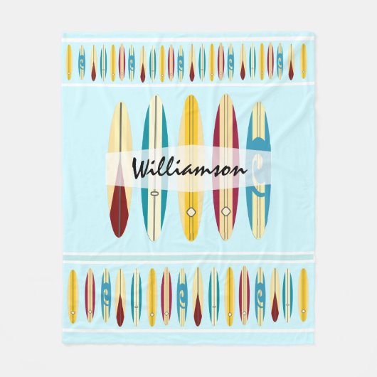 langplanken fleece deken (Voorkant)