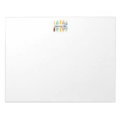 langplanken notitieblok (Voorkant)