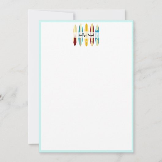  langplanken notitiekaartje (Voorkant)