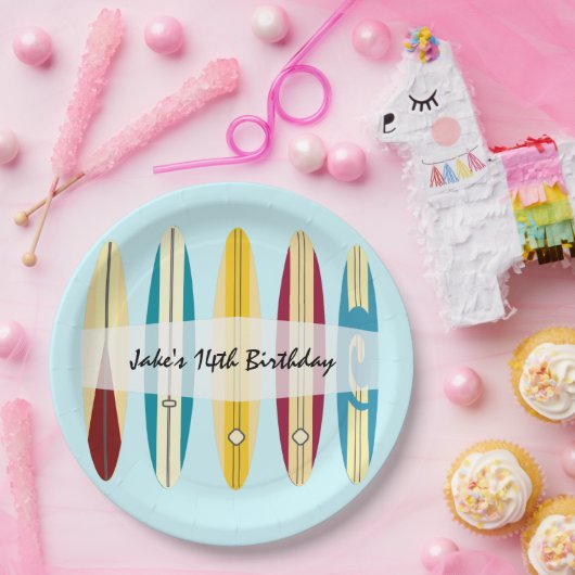 langplanken papieren bordje (Feest)