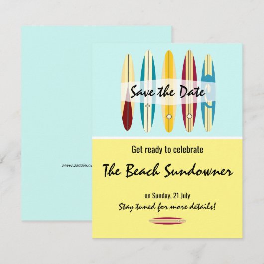  langplanken save the date (Voorkant / Achterkant)