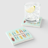 langplanken stenen onderzetter (Zijkant)