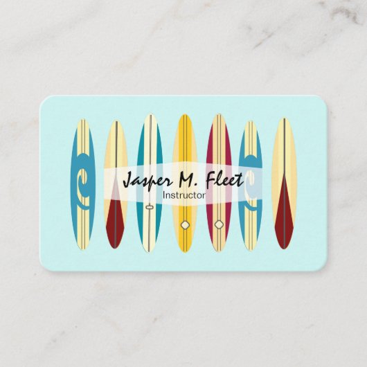  langplanken visitekaartje (Voorkant)