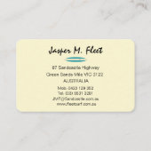  langplanken visitekaartje (Achterkant)