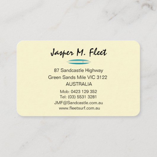  langplanken visitekaartje (Achterkant)