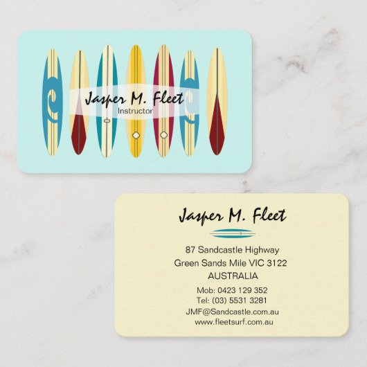  langplanken visitekaartje (Voorkant / Achterkant)