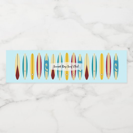  langplanken waterfles etiket (Enkel label)