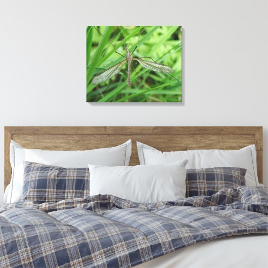 Langpootmug doekprint canvas afdruk (Insitu (Slaapkamer))
