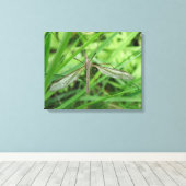 Langpootmug doekprint canvas afdruk (Insitu (Houten vloer))