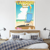Langre, Cantabria Spanje strandposter Canvas Afdruk (Insitu (Slaapkamer))