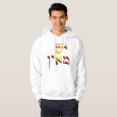 Langs aangedreven hoodie (Voorkant volledig)