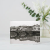 Langs de Arno in Florence, Italië Briefkaart (Staand voorkant)