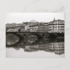 Langs de Arno in Florence, Italië Briefkaart