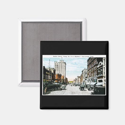 "Langs de Dixie Highway", Chattanooga, Ten. Magneet (Voorkant / Achterkant)