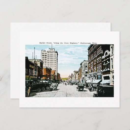 "langs de Dixie Highway", Chattanooga, Tenn. Briefkaart (Voorkant / Achterkant)