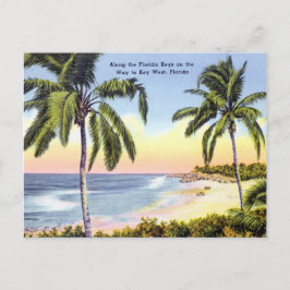 Langs de Florida Keys vintage Briefkaart