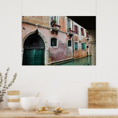 Langs de grachten van Venetië Poster (Keuken)