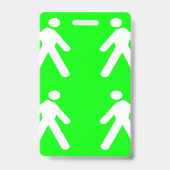 Langs de groene kant badge (Back)