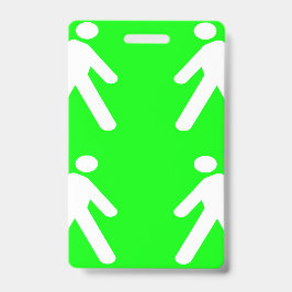 Langs de groene kant badge