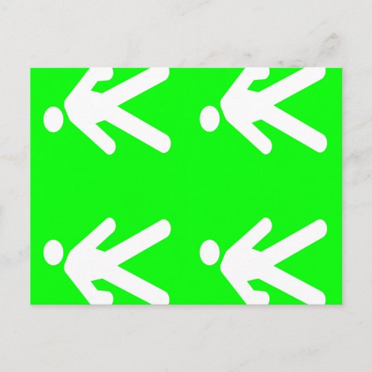 Langs de groene kant briefkaart (Voorkant)