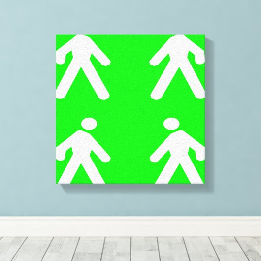 Langs de groene kant canvas afdruk (Insitu (Houten vloer))