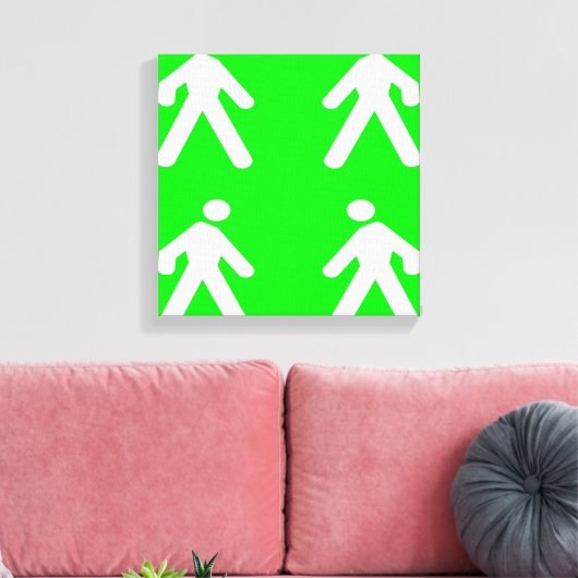 Langs de groene kant canvas afdruk (Insitu (Woonkamer))