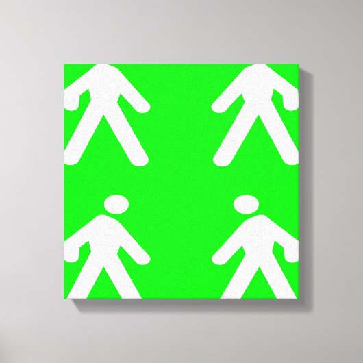 Langs de groene kant canvas afdruk (Voorkant)