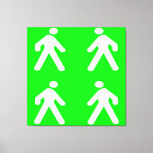 Langs de groene kant canvas afdruk (Voorkant)